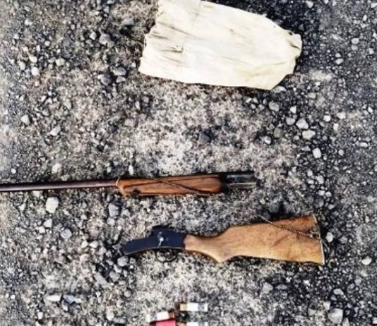 PORTON NEGRO: En la lucha contra la caza furtiva, la Policía secuestró un arma de fuego