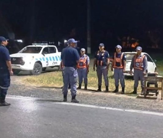 LAGUNA BLANCA: Operativo de control vehicular y alcohotest