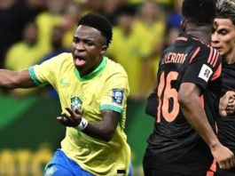 Vinicius hizo un golazo para salir al rescate de Brasil, que le ganó a Colombia pese a las lesiones y llega entonado al clásico contra Argentina