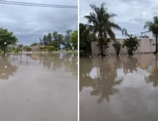 FORMOSA. Postales de la ciudad asolada por el temporal de lluvia: «la laguna Néstor Kirchner»