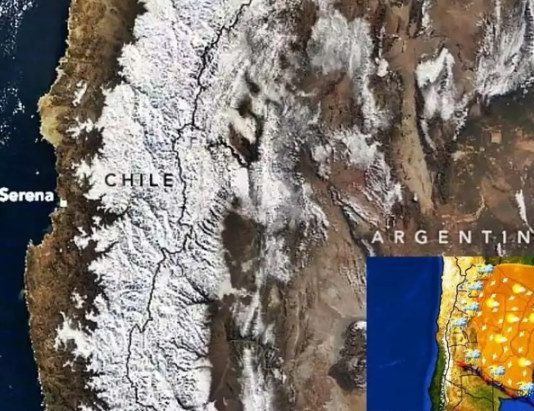 El pronóstico para este lunes: El impacto de un frente frío dejará nevadas en amplias regiones
