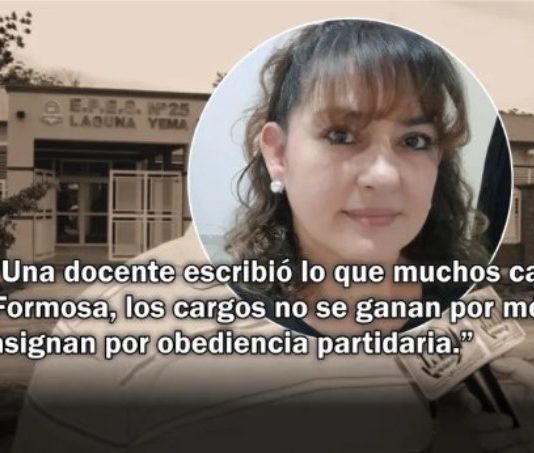 La carta de una docente de Laguna Yema que desnudó el manoseo político del sistema educativo formoseño