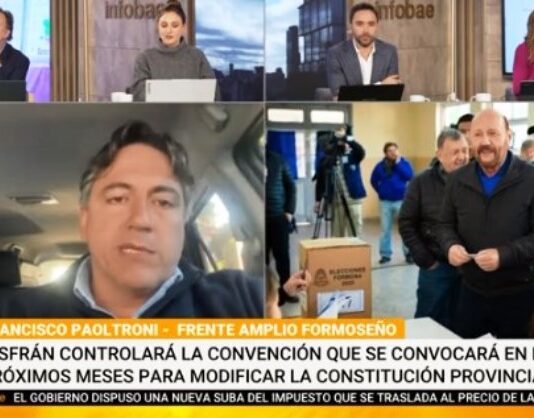 Francisco Paoltroni, segundo en las elecciones de Formosa, exigió la intervención de la provincia