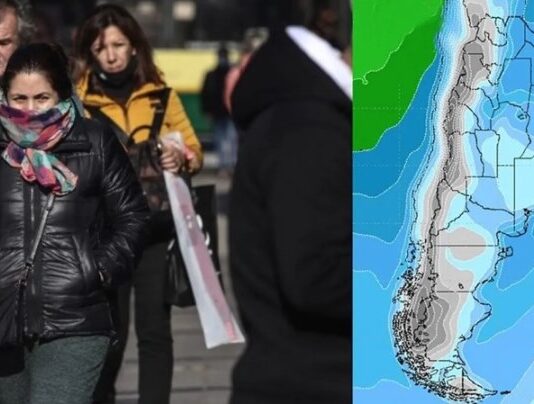 El pronóstico para la apertura del mes de julio: Sigue la circulación de aire antártico polar