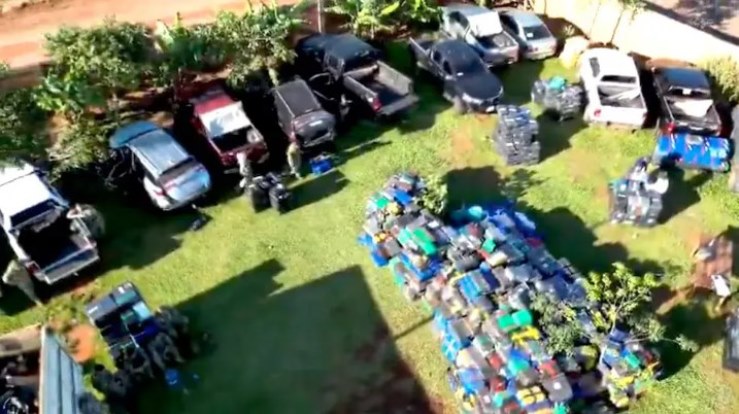 Frenan a tiros a un convoy con 70 toneladas de marihuana en Paraguay, a pocos kilómetros de la frontera argentina
