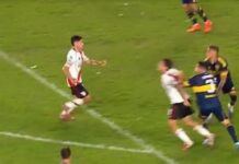 La presentación de River en AFA tras la polémica por el penal del Superclásico ante Boca