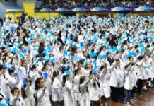 Estudiantes de cuarto grado prometieron lealtad a la bandera de Formosa