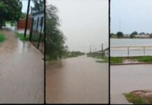 BUENA VISTA BAJO AGUA: Cayó 160 mm en apenas diez horas