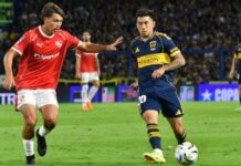 Boca Juniors empató 1-1 ante Independiente en la Bombonera y sigue tercero en la Zona A del Torneo Apertura