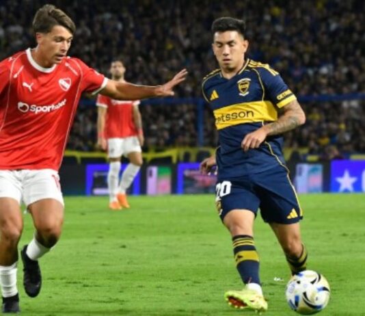 Boca Juniors empató 1-1 ante Independiente en la Bombonera y sigue tercero en la Zona A del Torneo Apertura