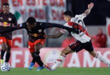 River empató 1-1 con RB Bragantino y postergó su clasificación a los octavos de la Copa Sudamericana