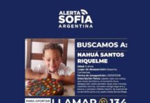 ALERTA SOFIA: Buscamos a Nahuá Santos Riquelme