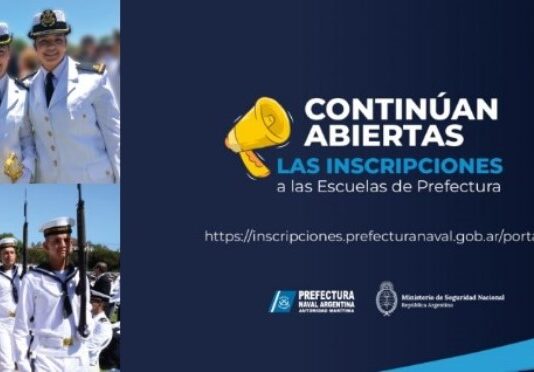 Sigue abierta la inscripción a las Escuelas de Prefectura Naval