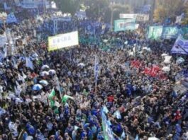 La CGT llamó a ponerle “límites» al Gobierno de Milei en la marcha por el Día del Trabajador