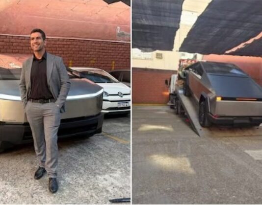La camioneta Tesla del diputado libertario fue remolcada por una grúa y crece la polémica