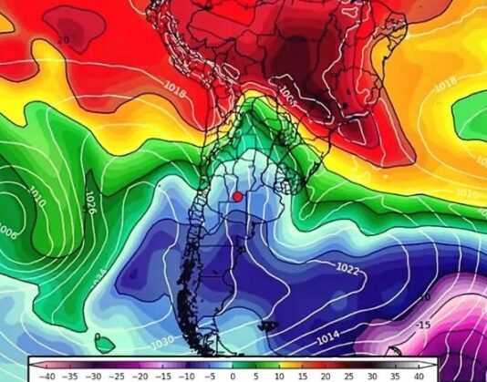 El pronóstico para el lunes: Llega aire antártico polar al país