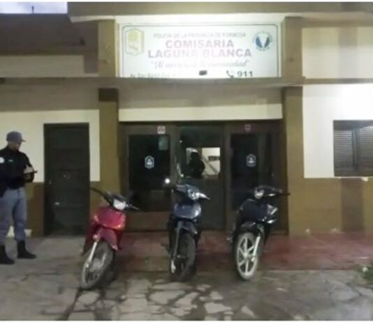 LAGUNA BLANCA: Sacaron de circulación tres motos por maniobras peligrosas, ruidos molestos e infracciones de tránsito
