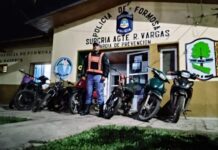 LAGUNA NAINECK: Secuestran siete motocicletas durante operativo de control vial sobre la Ruta 86
