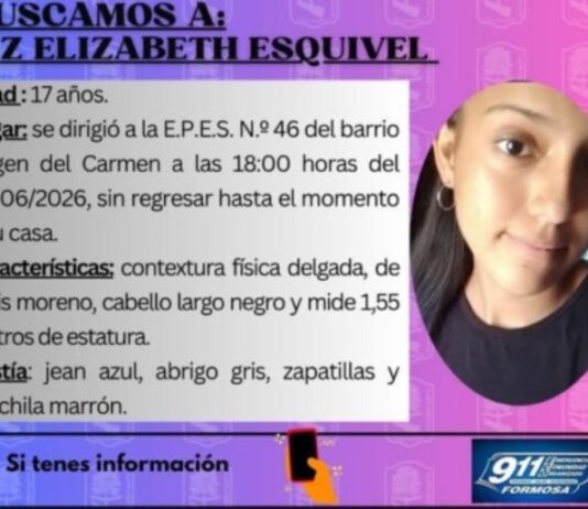 Desesperada búsqueda de una menor en la capital formoseña