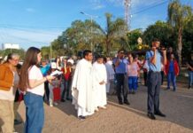 LAGUNA NAINECK: La comunidad del Sagrado Corazón de Jesús celebró la Solemnidad del Santísimo Cuerpo y Sangre de Cristo
