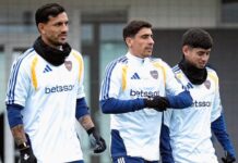 Paredes volvió a Boca y se entrenó a la par de sus compañeros