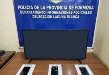 LAGUNA BLANCA: Recuperaron un televisor y tres celulares sustraídos