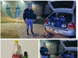 EL ESPINILLO: Intervención policial por música elevada y alcoholemia positiva