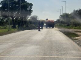 LA PRIMAVERA: Integrantes de la comunidad Qom iniciaron un corte de media calzada sobre la Ruta Nacional 86