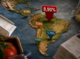 Argentina sigue siendo el segundo país con mayor inflación de la región