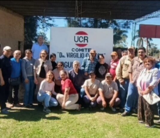 LAGUNA NAINECK: Dirigentes de la UCR visitaron el comité radical local