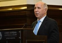 Lorenzetti negó que Cristina Kirchner esté proscripta y reclamó completar la Corte Suprema